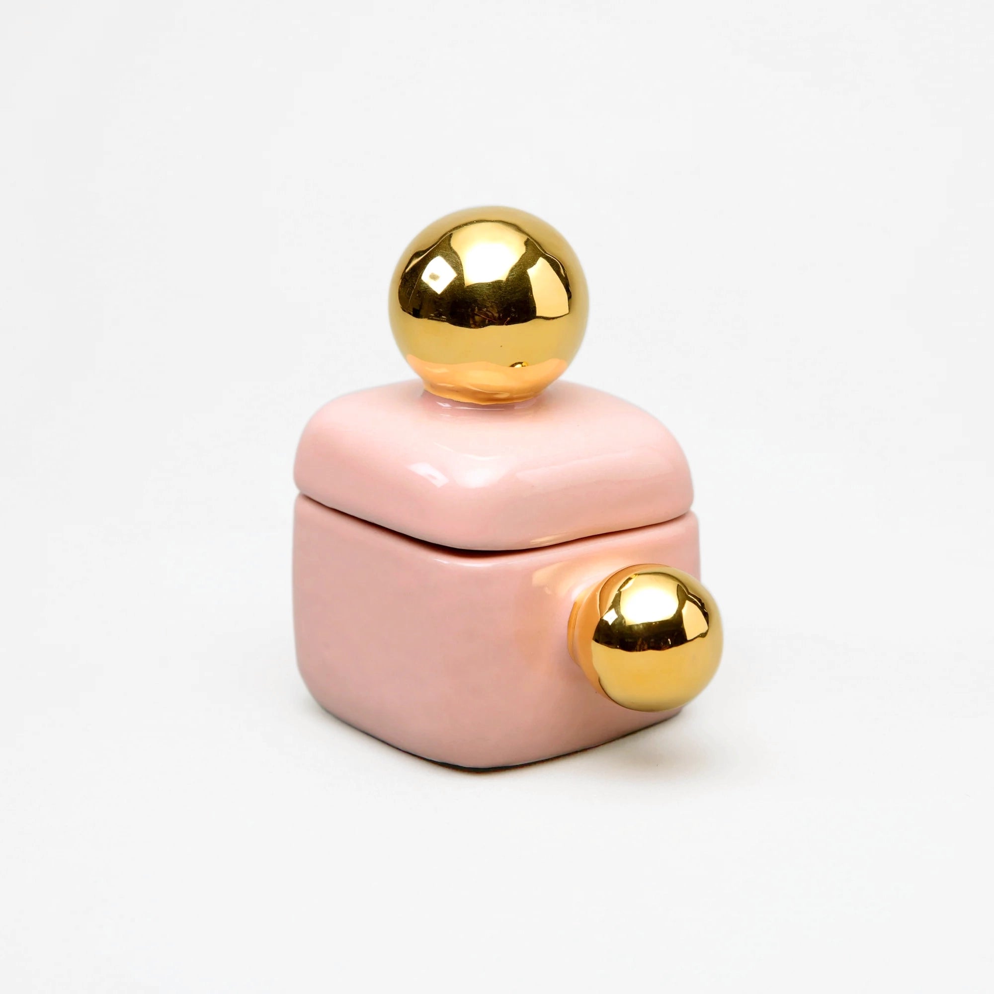 Gold Spheres Ring Box
