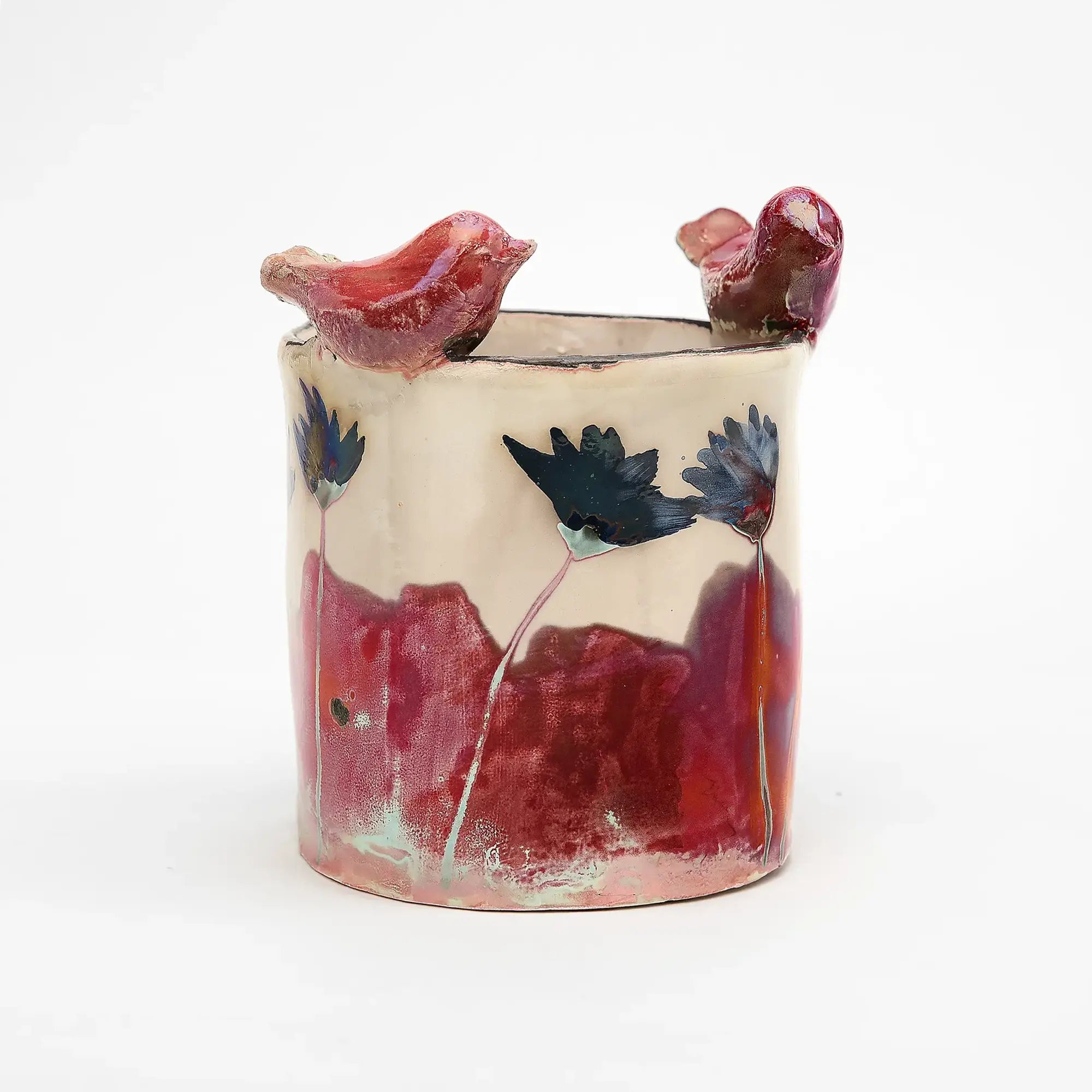 Uccello Rosso Vase