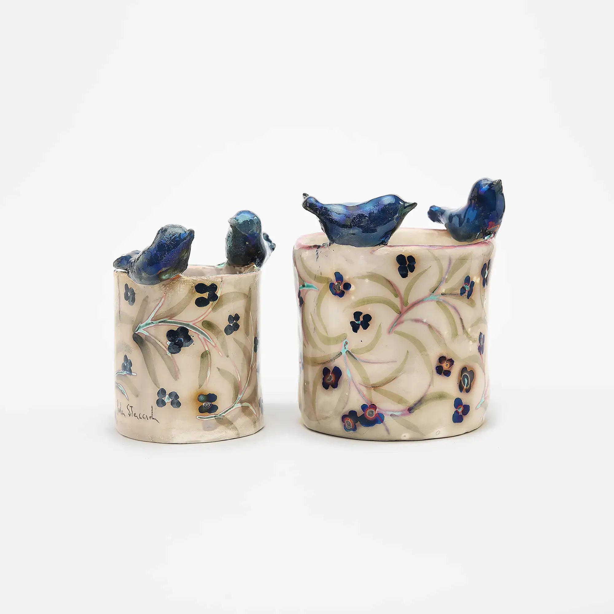 Uccello Verde Vase